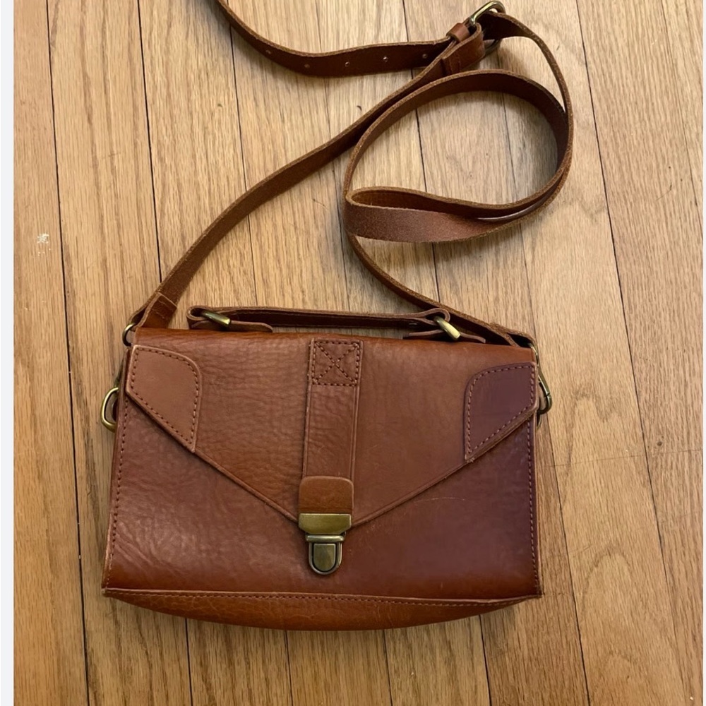 Tan Leather Crossbody Bag